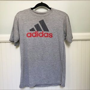 Adidas Grey Logo graphic T-Shirt